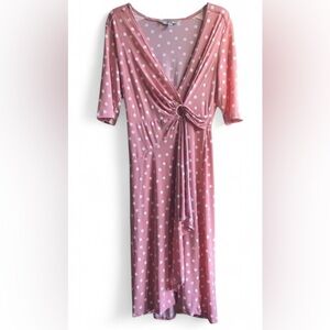 Y2K pink polka dot dress